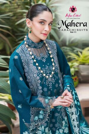 Nafisa Mahera Vol-11 series 11001 to 11006 Soft Cotton Printed salwar kameez in wholesale surat