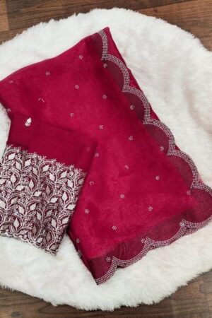 pr beautiful chiffon georgette hit design saree in wholesale surat