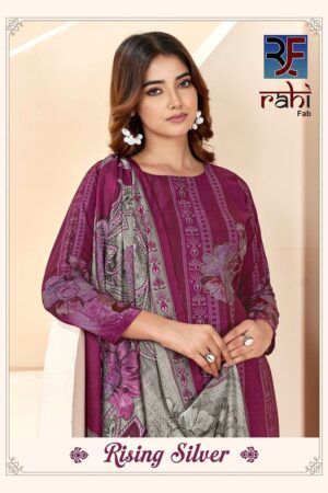 Rahifab Rising Silver series 1001 to 1008 Pure Cotton Organic Print salwar kameez in wholesale surat