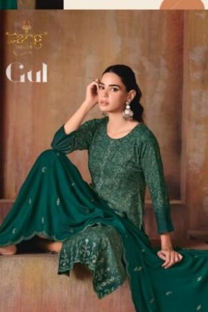rang fashion gul series 1001 to 1004 wool winter special salwar kameez in wholesale surat