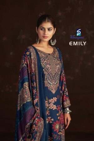 sargam prints emily series 2737A to 2737D attractive viscose pashmina winter salwar kameez in wholesale surat