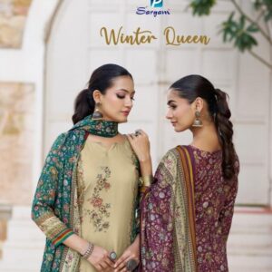 sargam prints winter queen series 2746A to 2746D viscose pashmina simmer salwar kameez in wholesale surat