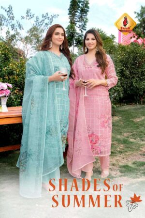 shruti suit shades of summer pure cotton readymade suit
