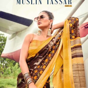 siddhanth weaves muslin tassar series 77001-77008 cotton saree