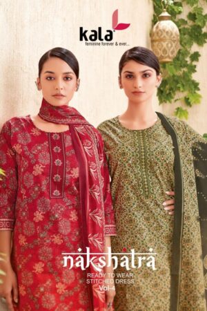 tarika creation kala nakshatra vol 4 series7901 to 7912 cotton hit design readymade suit in wholesale surat