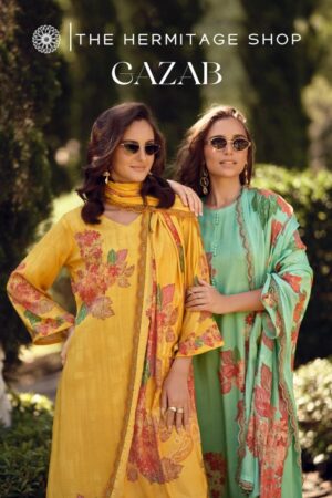 the hermitage gazab series 01 to 04 viscose cotton silk hit design pakistani salwar suits in wholesale surat
