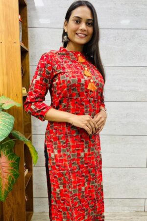 glam nx 1005 Heavy Rayon with Embroidery Wholesale Readymade Kurtis in Surat