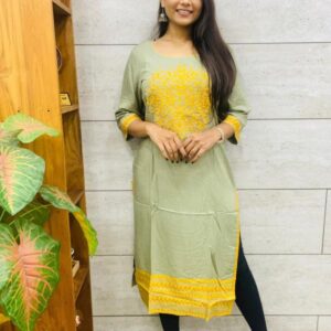 glam nx 1002 Heavy Rayon with Embroidery Work Wholesale Collection Kurtis in Surat