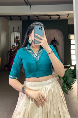 anaya nnk1131 tussar silk readymade occasion wear chaniya choli