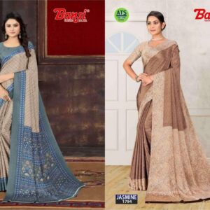bansi jasmine series 2101 to 2120 turkey trendy saree in wholesale surat