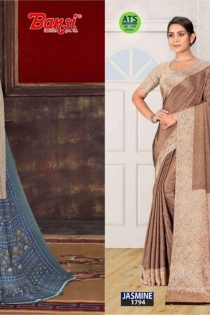 bansi jasmine series 2101 to 2120 turkey trendy saree in wholesale surat