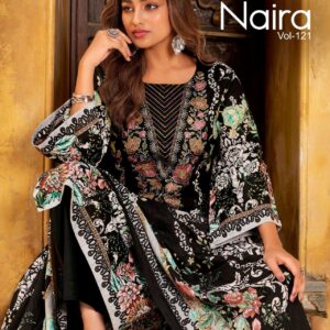 belliza designer naira vol 121 series 908001 to 908008 cotton readymade pakistani suits in wholesale surat
