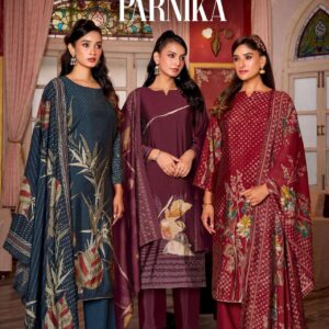 belliza parnika series 911001 to 911006 readymade pretty look big size suit in wholesale surat