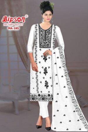 bipson prints 185 fox georgette modern pakistani suit in wholesale surat