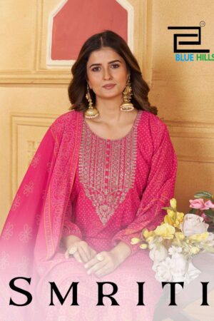 blue hills launch smriti series 5014 to 5017 readymade chiffon pretty look big size suits in wholesale surat