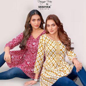deeptex prints point 8 rockstar vol 2 series 2001 to 2010 full stitch big size cotton katha short tops in wholesale surat