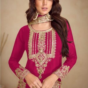 gulkayra designer apsara vol 5 series 7473 Q to U chinon exclusive readymade plazzo style suit in wholesale surat