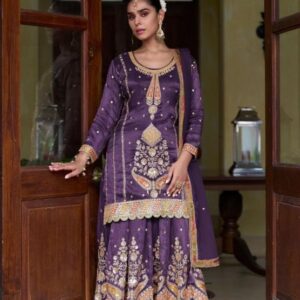 gulkayra designer taiyba vol 1 series 7629 C to 7629 E simmer silk party wear full stitch skirt kurti with dupatta in wholesale surat