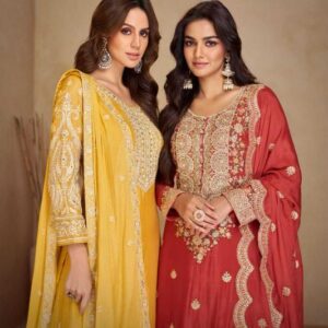 gulkayra vaani vol 3 series 7497-7498 Real Chinon wholesale readymade salwar kameez in surat