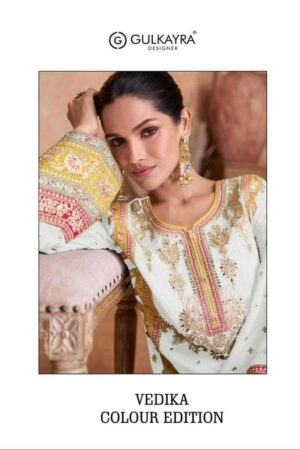 gulkayra vedika colour edition 7406 gh real chinon suit
