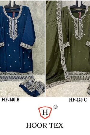hoor tex HF-140 series A To D Heavy Chinon pakistani suit in wholesale surat