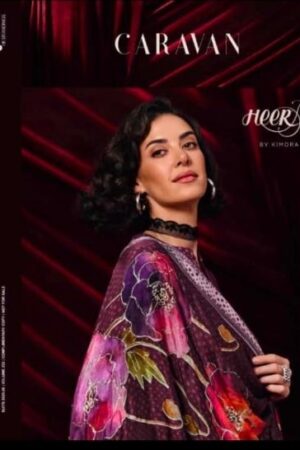 kimora heer caravan vol 232 series 9881 to 9886 muslin pretty suit in wholesale surat