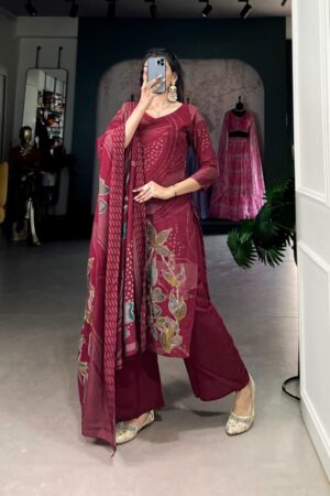 livaa nnk3301 dark ethnic style roman silk readymade suit in wholesale surat
