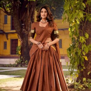 lnb1900 swasthika chettinad cotton stitch lehenga unstitch choli in wholesale surat