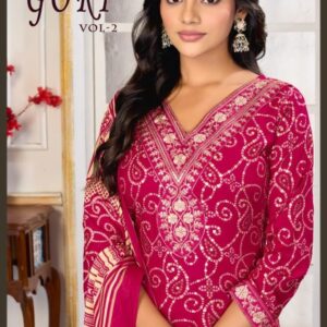 MOKSH GORI VOL-2 series 1435 to 1439 KURTI PENT DUPATTA SET 3 PCS CATALOUGE IN WHOLESALE SURAT