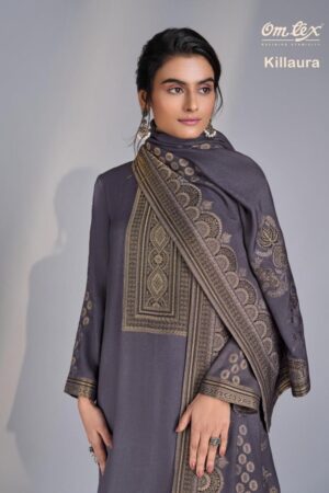 omtex killaura series 10051A to 10051D full stitch stylish pashmina jacquard suit in wholesale surat