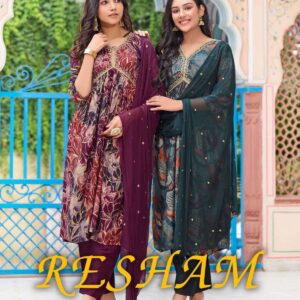 ossm resham vol 10 series 1001-1006 Premium Chanderi readymade suit
