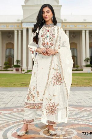 pr 9star fashion alvira series 723 a to 723 d heavy pv cotton with embrodery work fancy designer sui Home Rehmat Boutique PR 9STAR FASHION ALVIRA SERIES 723 A TO 723 D HEAVY PV COTTON WITH EMBRODERY WORK FANCY DESIGNER SUIT IN WHOLESALE SURAT