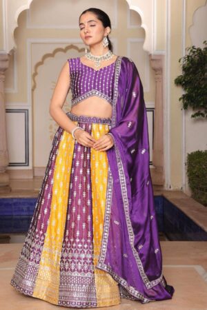 PR 9STAR FASHION NAQSH RANGOLI SILK WITH EMBRODEIRY & SEQUENCE WORK FANCY DESIGNER LEHENGA CHOLI IN WHOLERSALE SURAT