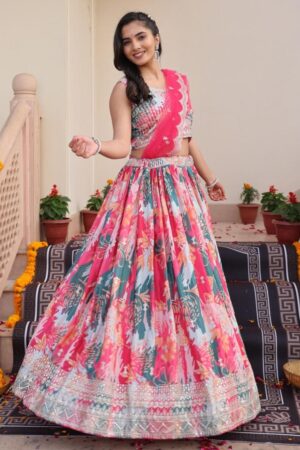 pr 9star fashion radhika vol 1 chinon with embrodery and sequence work fancy designer lehenga choli Home Rehmat Boutique PR 9STAR FASHION RADHIKA VOL-1 CHINON WITH EMBRODERY AND SEQUENCE WORK FANCY DESIGNER LEHENGA CHOLI IN WHOLESALE SURAT