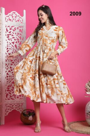 pr cotton series 2004 to 2009 pretty look readymade long kurtis in wholesale surat