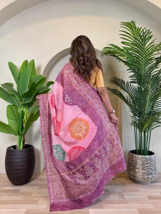 pr kesariya tissue silk weaving bandhani prints best saree in wholesale surat 1 2025 11 18 16 50 48 pr kesariya tissue silk weaving bandhani prints best saree in wholesale surat Rehmat Boutique pr kesariya tissue silk weaving bandhani prints best saree in wholesale surat - Image 2