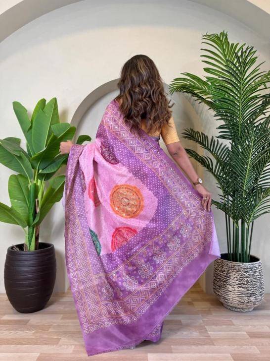 pr kesariya tissue silk weaving bandhani prints best saree in wholesale surat 8 2025 11 18 16 50 48 pr kesariya tissue silk weaving bandhani prints best saree in wholesale surat Rehmat Boutique pr kesariya tissue silk weaving bandhani prints best saree in wholesale surat - Image 9