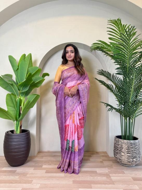 pr kesariya tissue silk weaving bandhani prints best saree in wholesale surat 9 2025 11 18 16 50 48 pr kesariya tissue silk weaving bandhani prints best saree in wholesale surat Rehmat Boutique pr kesariya tissue silk weaving bandhani prints best saree in wholesale surat - Image 10