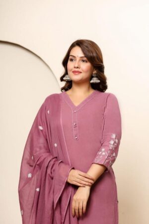 pr modern cotton attractive look full stitch combo suit in wholesale surat