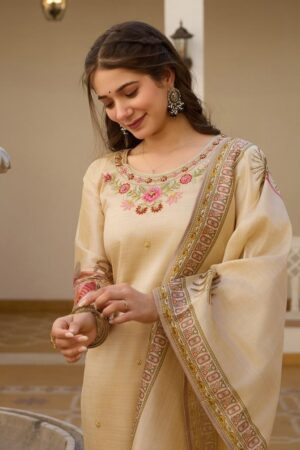 pr tanisha vol 27 series 2000 to 2009 embroidery work full stitch royal viscose silk suit in wholesale surat