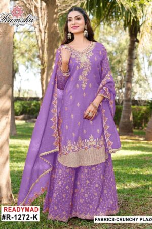 ramsha r 1272 I to L nx crunchy readymade pakistani suit in wholesale surat
