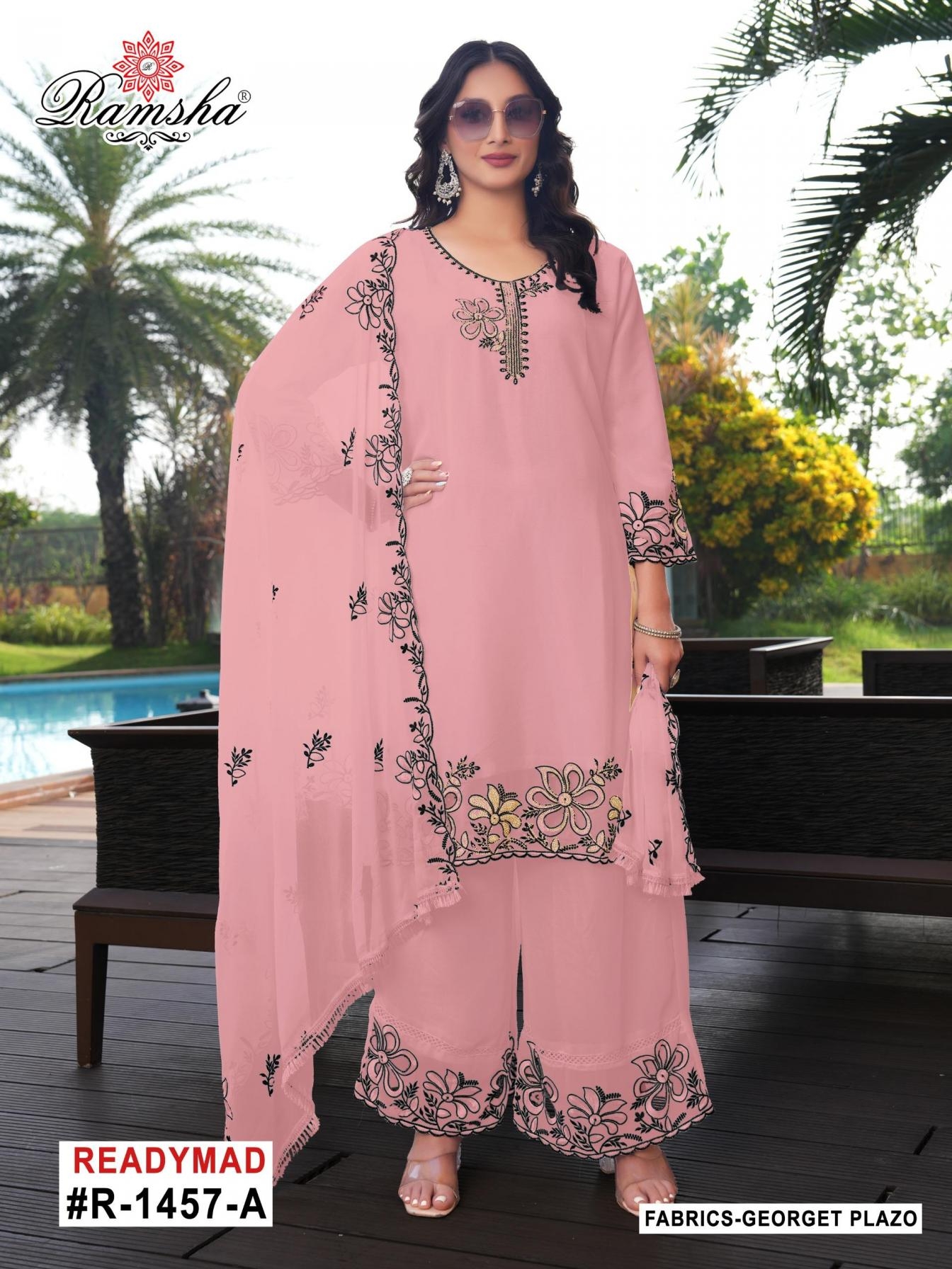 ramsha r 1457 a to d fully stitch unique georgette pakistani suit in wholesale surat 2025 11 19 20 3 ramsha r 1457 A to D fully stitch unique georgette pakistani suit in wholesale surat Rehmat Boutique ramsha r 1457 A to D fully stitch unique georgette pakistani suit in wholesale surat