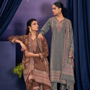 reyna farmahish series 10438 to 10443 stylish pashmina meena jacquard readymade suit in wholesale surat