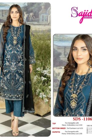 sajida designer 1106 georgette pakistani suits in wholesale surat