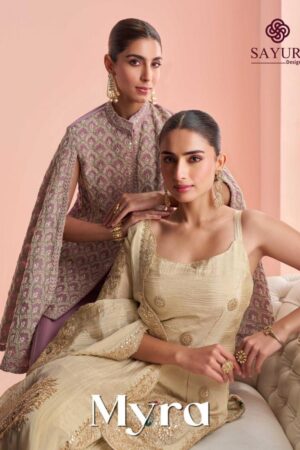 sayuri designer myra series 10126 to 10128 readymade premium chinon silk sharara plazzo style suit i Home Rehmat Boutique sayuri designer myra series 10126 to 10128 readymade premium chinon silk sharara & plazzo style suit in wholesale surat