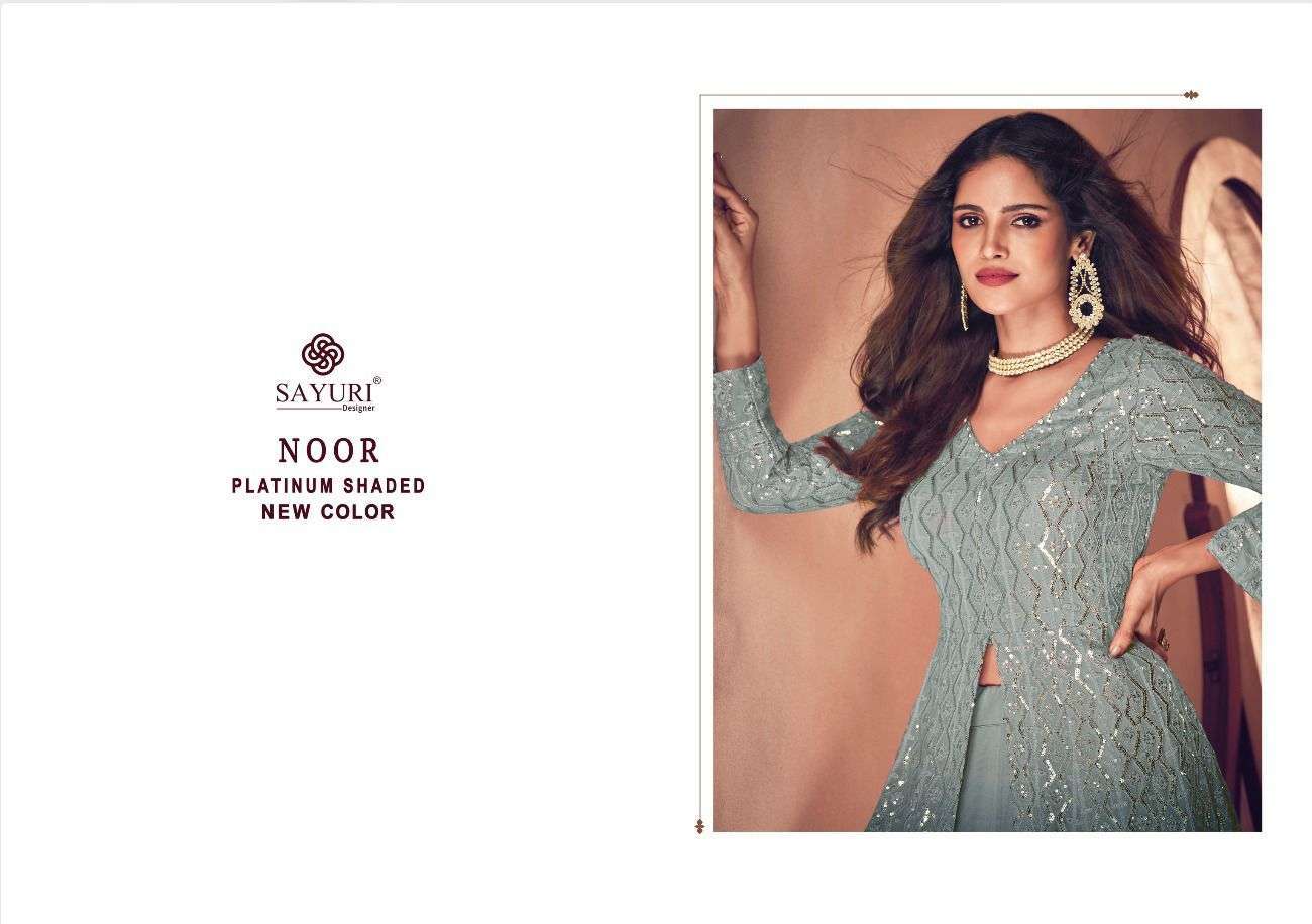 sayuri noor platinum shaded new colors series 123 real georgette suit - Image 3