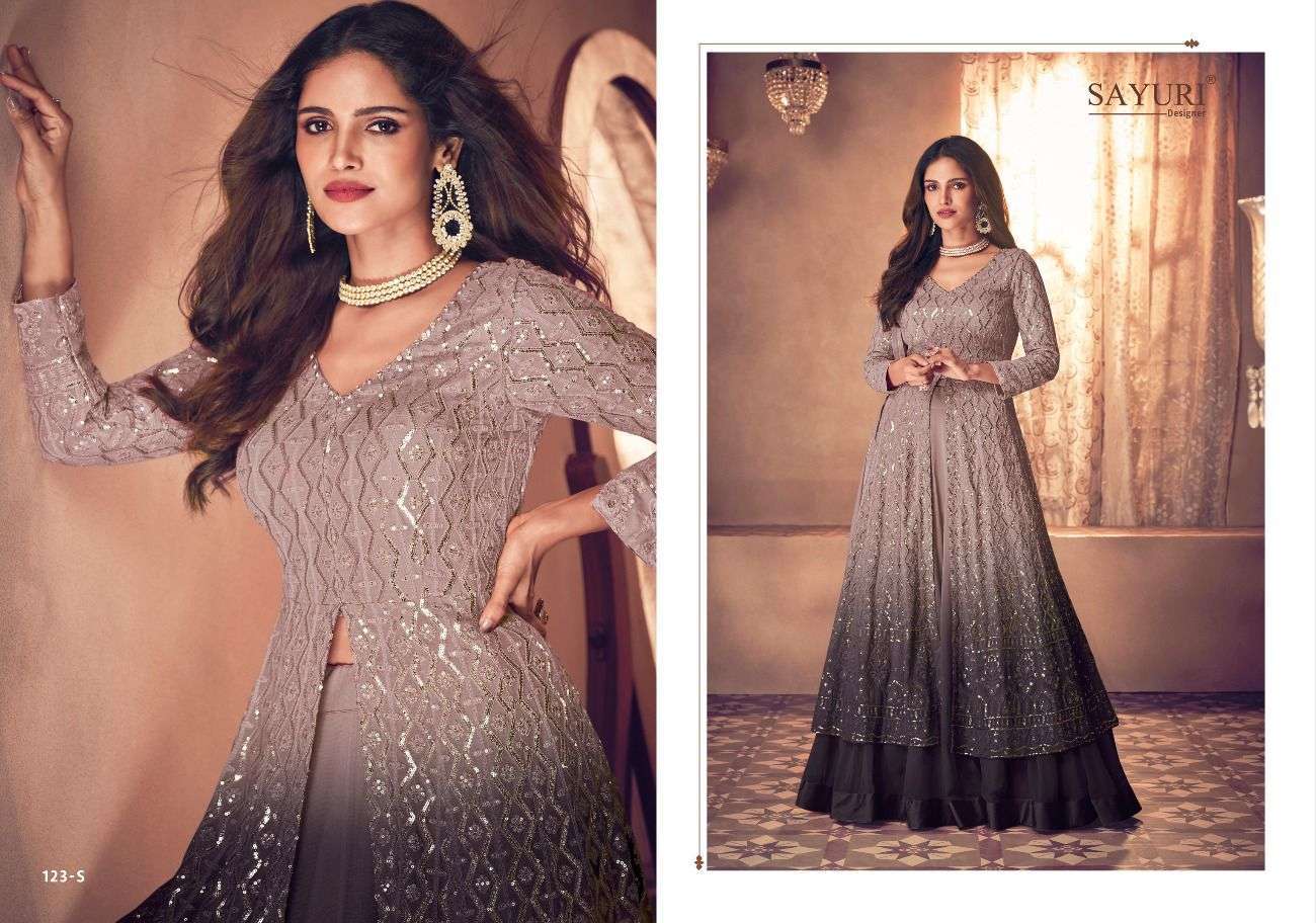 sayuri noor platinum shaded new colors series 123 real georgette suit - Image 6