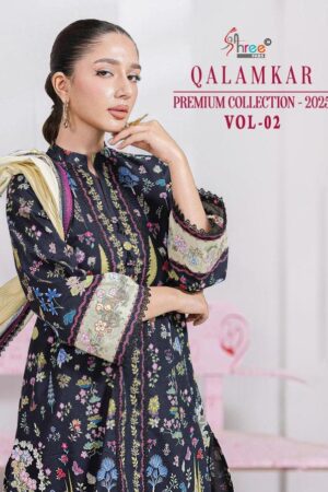 shree fabs qalamkar premium collection 25 vol 2 series 4008 to 4013 cotton pakistani salwar kameez in wholesale surat