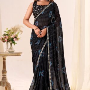 stavan bebo series 1001 to 1010 crape georgette gorgeous look saree in wholesale surat