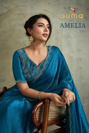 suma launch amelia series 13001 to 13008 fendy chiffon blooming unique sarees in wholesale surat 202 Home Rehmat Boutique suma launch amelia series 13001 To 13008 fendy chiffon blooming unique sarees in wholesale surat